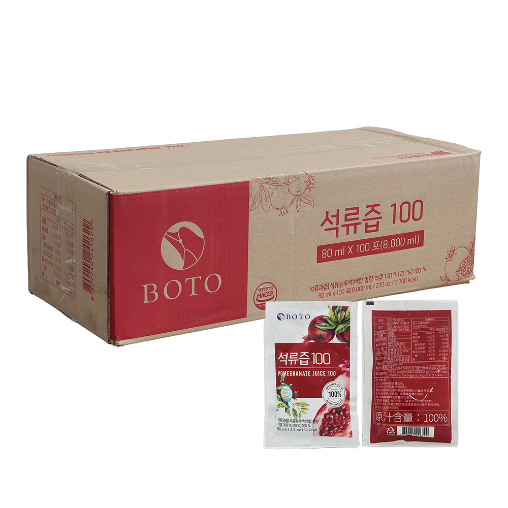 韓國BOTO高濃度紅石榴美妍飲(80mlx100包)