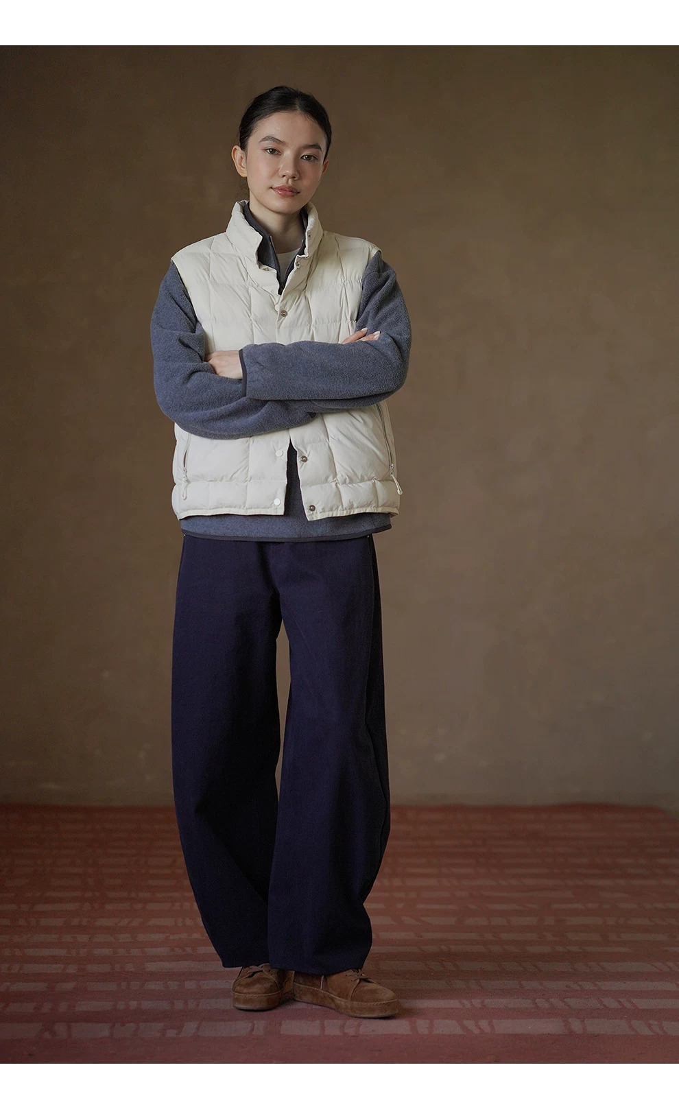 鬆弛顯瘦好版型挺括品質100棉寬鬆直筒高腰通勤闊腿長褲,鬆弛顯瘦好版型挺括品質100棉寬鬆直筒高腰通勤闊腿長褲,HBFW3015,鬆弛顯瘦好版型挺括品質100棉寬鬆直筒高腰通勤闊腿長褲,純棉親膚,繭型修飾