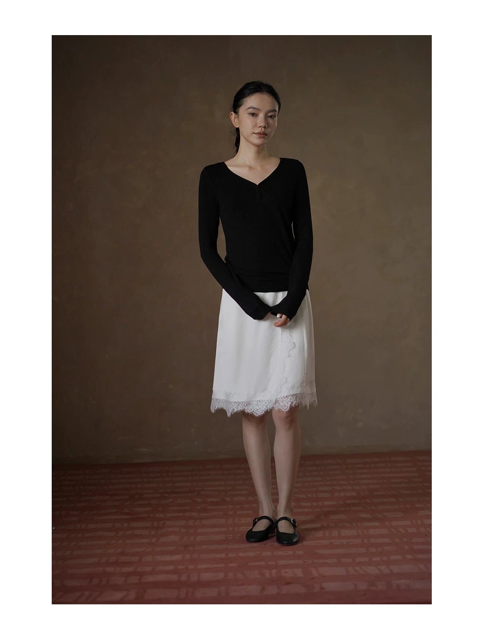 優雅絲緞蕾絲拼接疊片設計高腰A字顯瘦垂感通勤半身裙女,優雅絲緞蕾絲拼接疊片設計高腰A字顯瘦垂感通勤半身裙女,HBFW2008,優雅絲緞蕾絲拼接疊片設計高腰A字顯瘦垂感通勤半身裙女,疊片層次,緞面蕾絲