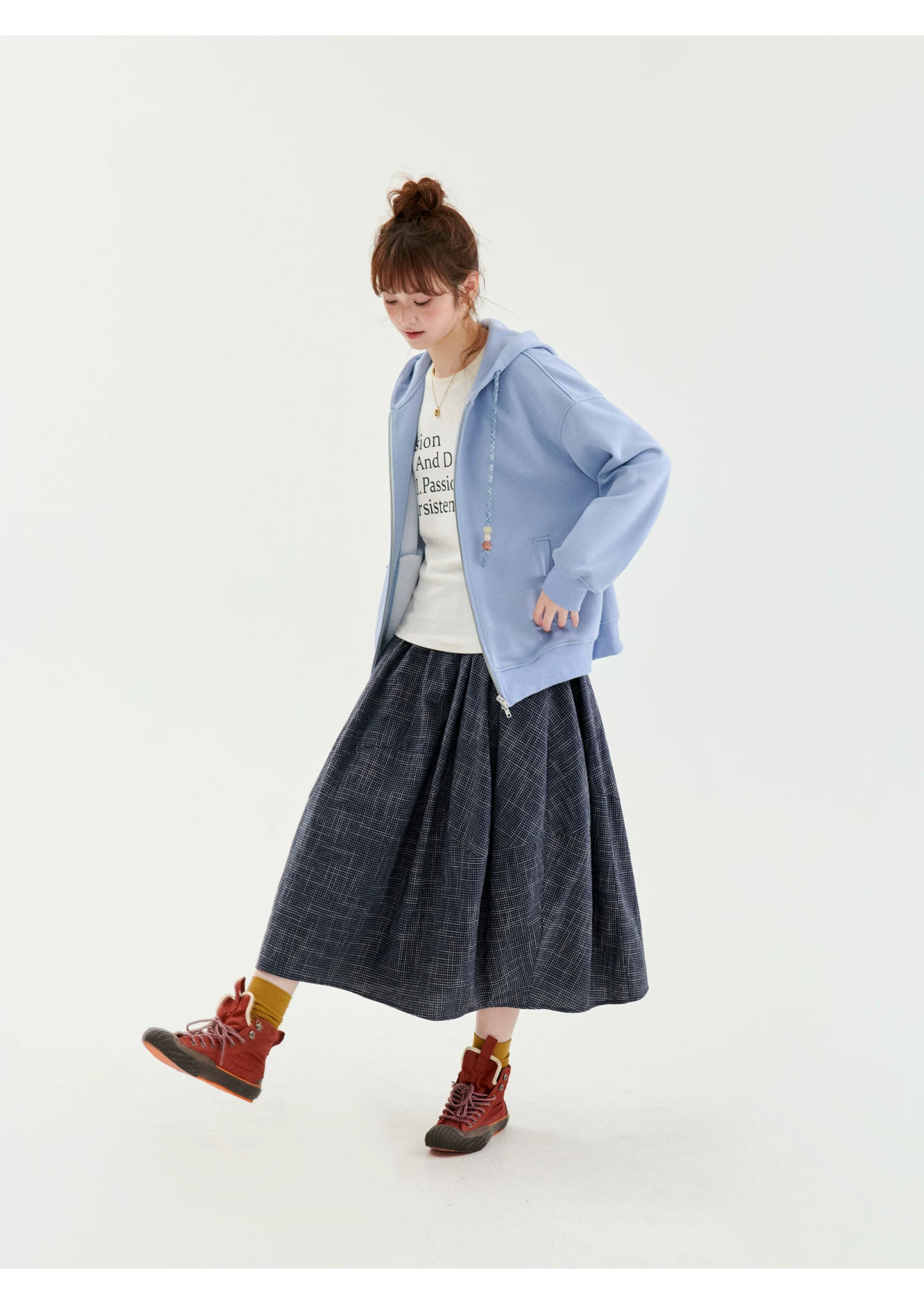 少女感藍色連帽拉鍊外套女秋季新款寬鬆衛衣上衣,少女感藍色連帽拉鍊外套女秋季新款寬鬆衛衣上衣,HBFW5003,少女感藍色連帽拉鍊外套女秋季新款寬鬆衛衣上衣,連帽外套,舒適好穿