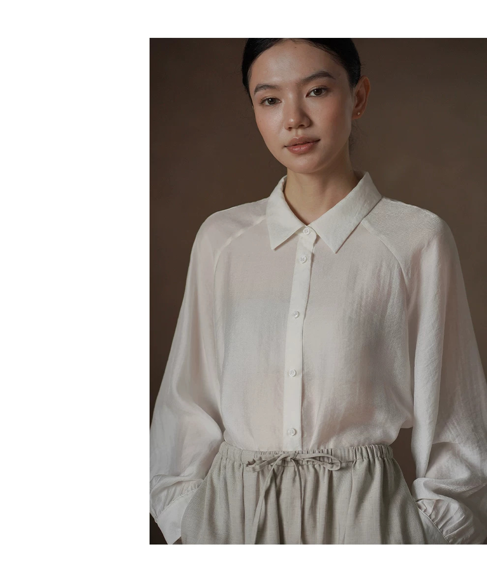 輕柔朦朧柔軟垂感真絲人棉混紡長袖寬鬆顯瘦通勤襯衫女,輕柔朦朧柔軟垂感真絲人棉混紡長袖寬鬆顯瘦通勤襯衫女,HBFW1043,輕柔朦朧柔軟垂感真絲人棉混紡長袖寬鬆顯瘦通勤襯衫女,鬆弛顯瘦,剪裁修身