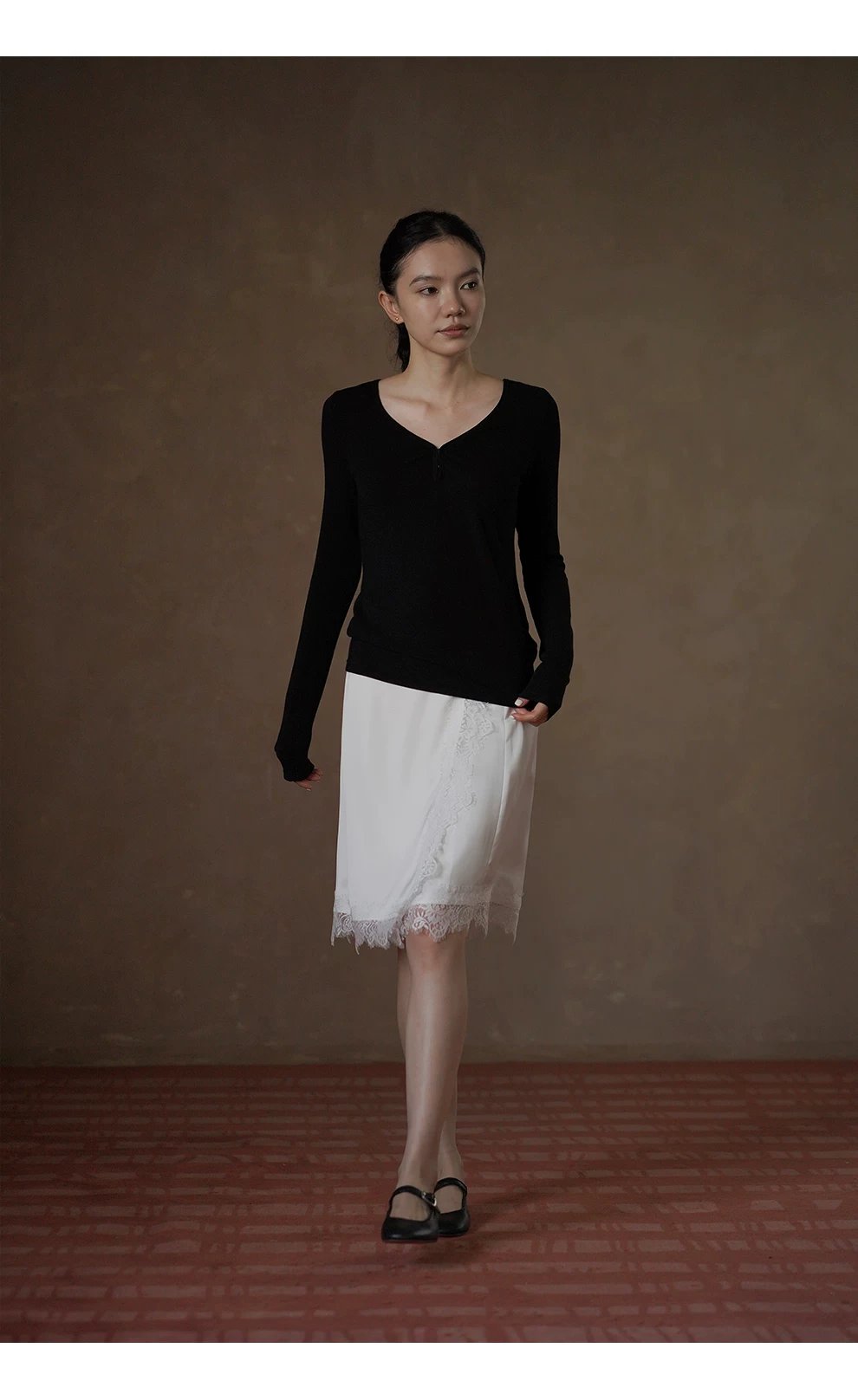 優雅絲緞蕾絲拼接疊片設計高腰A字顯瘦垂感通勤半身裙女,優雅絲緞蕾絲拼接疊片設計高腰A字顯瘦垂感通勤半身裙女,HBFW2008,優雅絲緞蕾絲拼接疊片設計高腰A字顯瘦垂感通勤半身裙女,疊片層次,緞面蕾絲