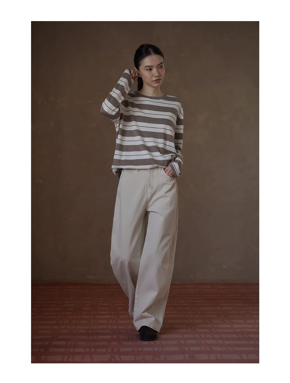 農場淺色繫做舊水洗棉感高腰寬鬆直筒顯瘦休閒牛仔褲女,農場淺色繫做舊水洗棉感高腰寬鬆直筒顯瘦休閒牛仔褲女,HBFW3024,農場淺色繫做舊水洗棉感高腰寬鬆直筒顯瘦休閒牛仔褲女,寬鬆直筒,版型顯瘦