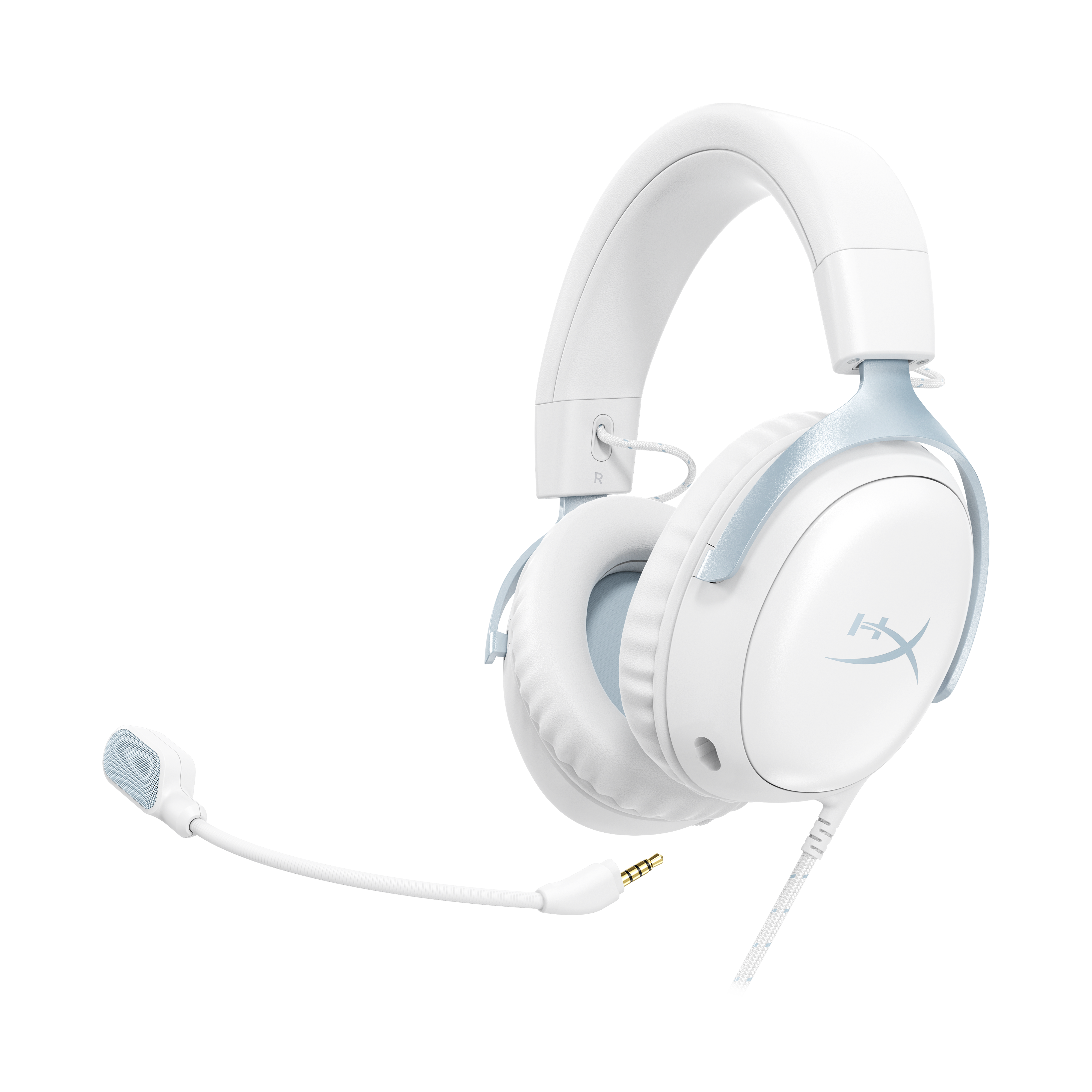 HyperX Cloud III 颶風3 遊戲電競耳機-白藍(DF7F1AA)