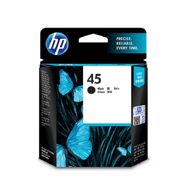 HP 45 黑色原廠墨水匣 (51645A / 51645AA)