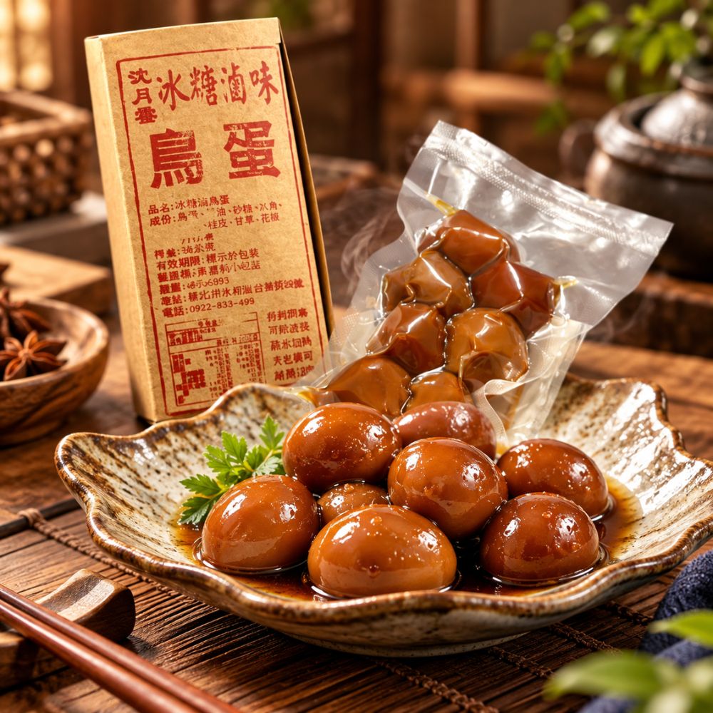 沈月雲冰糖滷味鳥蛋 (7顆)