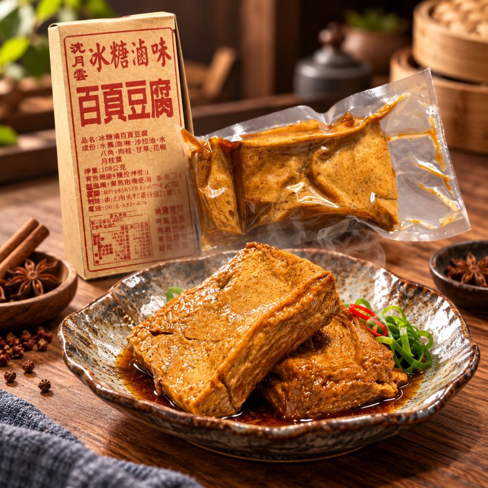 沈月雲冰糖滷味百頁豆腐(2片入)