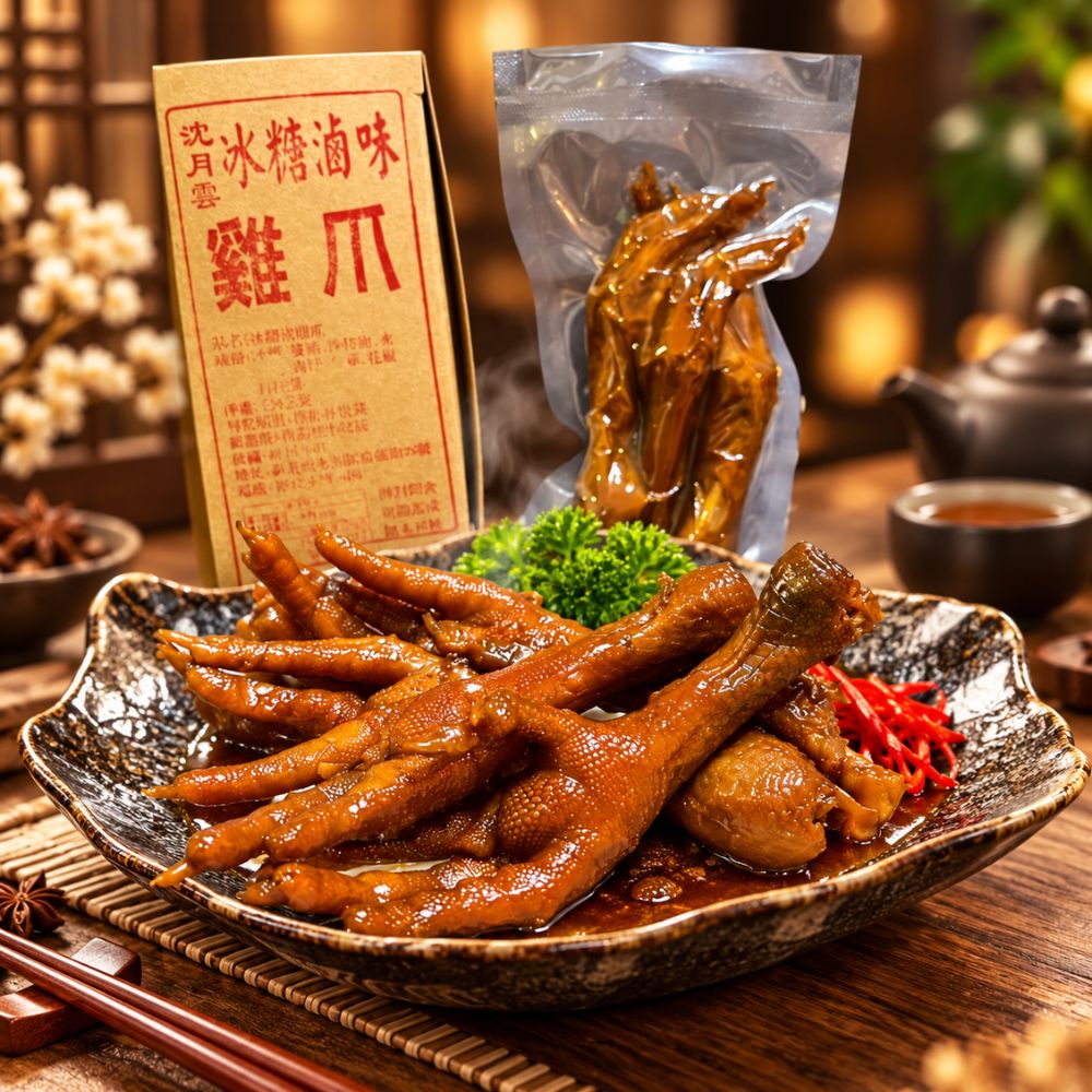 沈月雲冰糖滷味雞爪(4支入)