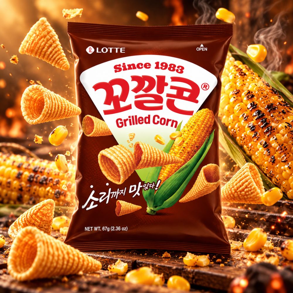 韓國樂天玉米脆角-烤玉米味