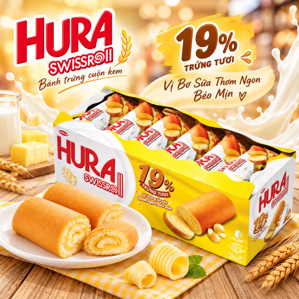 HURA 牛奶風味蛋糕 18g