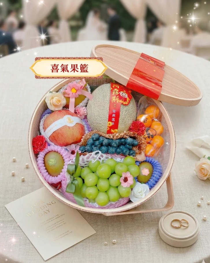 喜氣果籃,QS31100005,喜氣果籃,伴手禮小物,提親水果禮,新鮮水果/心意禮盒