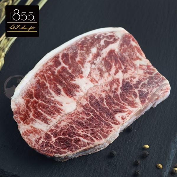 厚切霜降嫩肩牛排 160g±10%,美國1855黑安格斯牛,SM51200002,厚切霜降嫩肩牛排160g±10%,嚴選1855美牛界的LV,嚴選美國1855