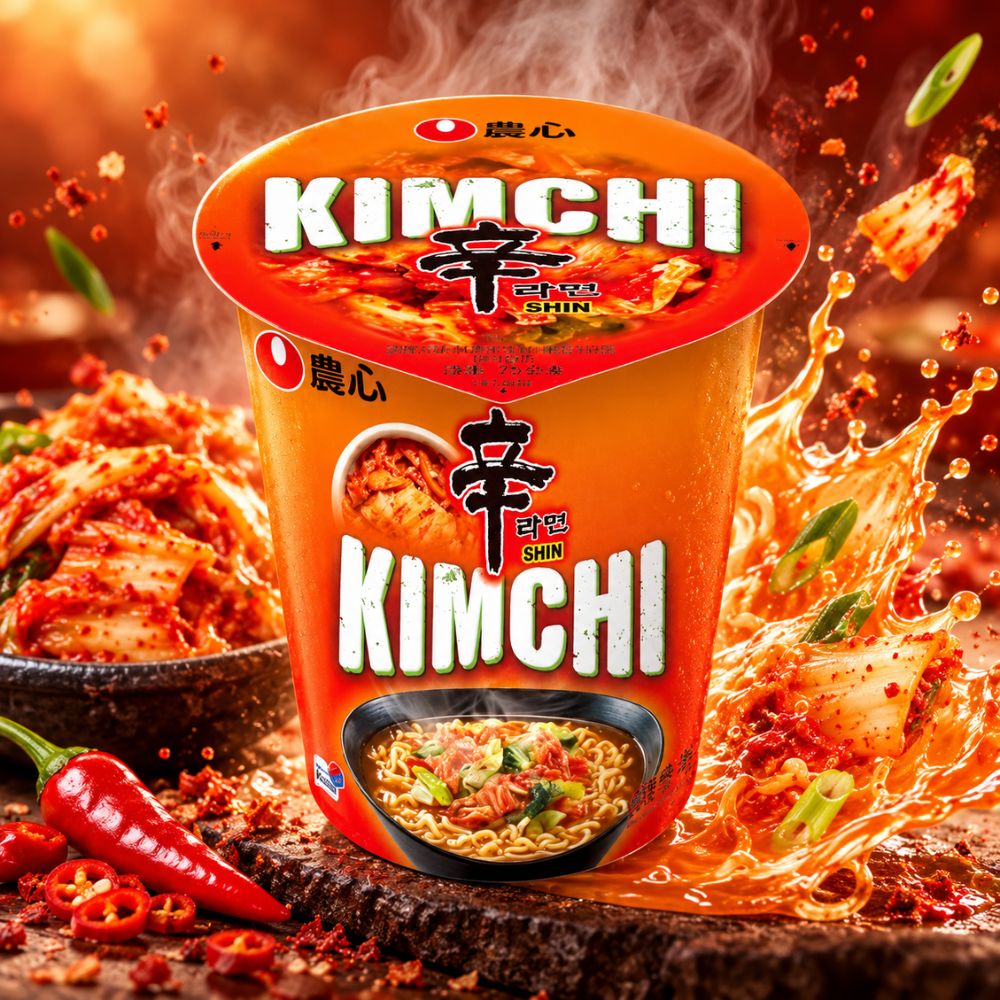 農心辛辣白菜風味杯麵,SH10000007,農心辛辣白菜風味杯麵,辛辣湯頭,Q彈麵體,杯裝即食