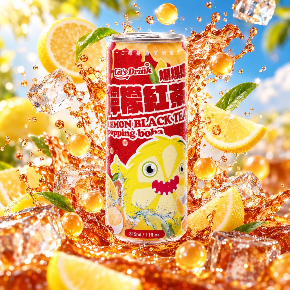 Let's Drink 爆爆珠系列 綠茶多多/檸檬紅茶 320ml/12入,U53210002,Let'sDrink爆爆珠系列綠茶多多/檸檬紅茶320ml/12入,多種果香,爆爆珠口感,隨手即飲