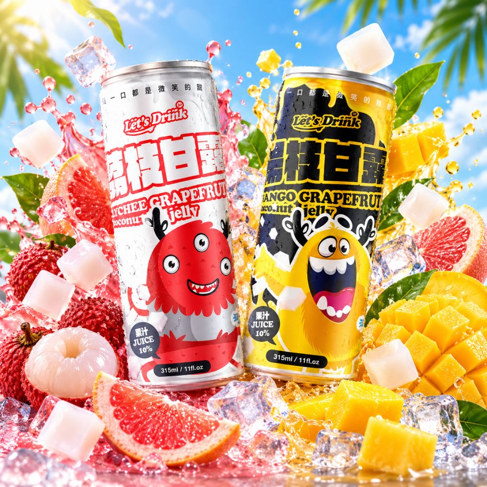 Let's Drink 楊枝甘露/荔枝甘露 320ml/12入,U53210001,Let'sDrink楊枝甘露/荔枝甘露320ml/12入,隨手即飲,果粒口感,濃郁果香