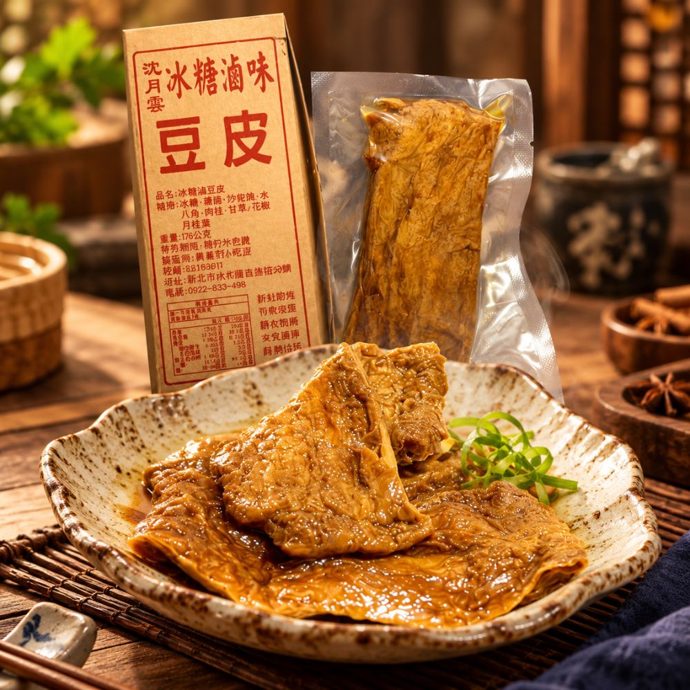 沈月雲冰糖滷味炸豆包 (2片入)