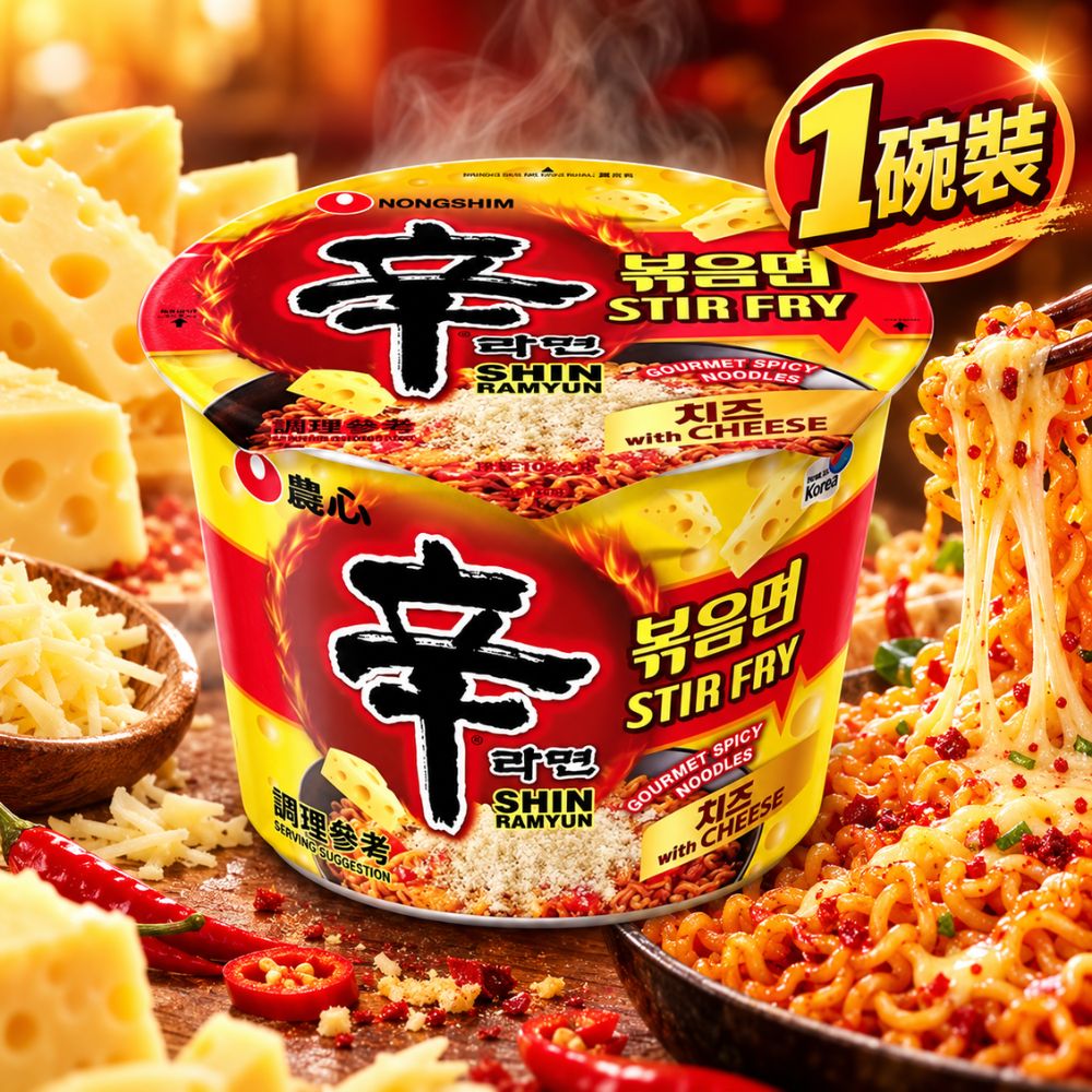 農心辛炒麵(起司風味)大碗麵