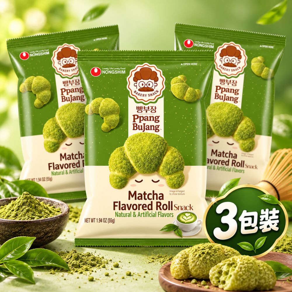 農心麵包部長-抹茶牛奶味可頌餅