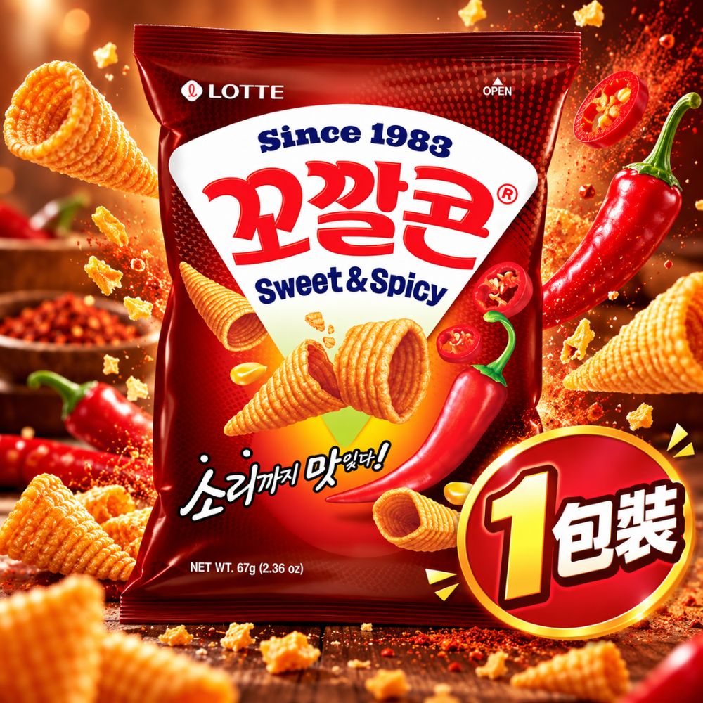 韓國樂天玉米脆角-甜辣味