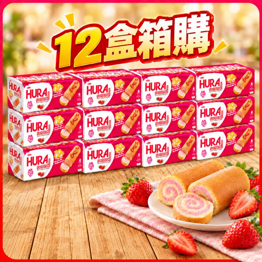 HURA 草莓風味蛋糕 18g