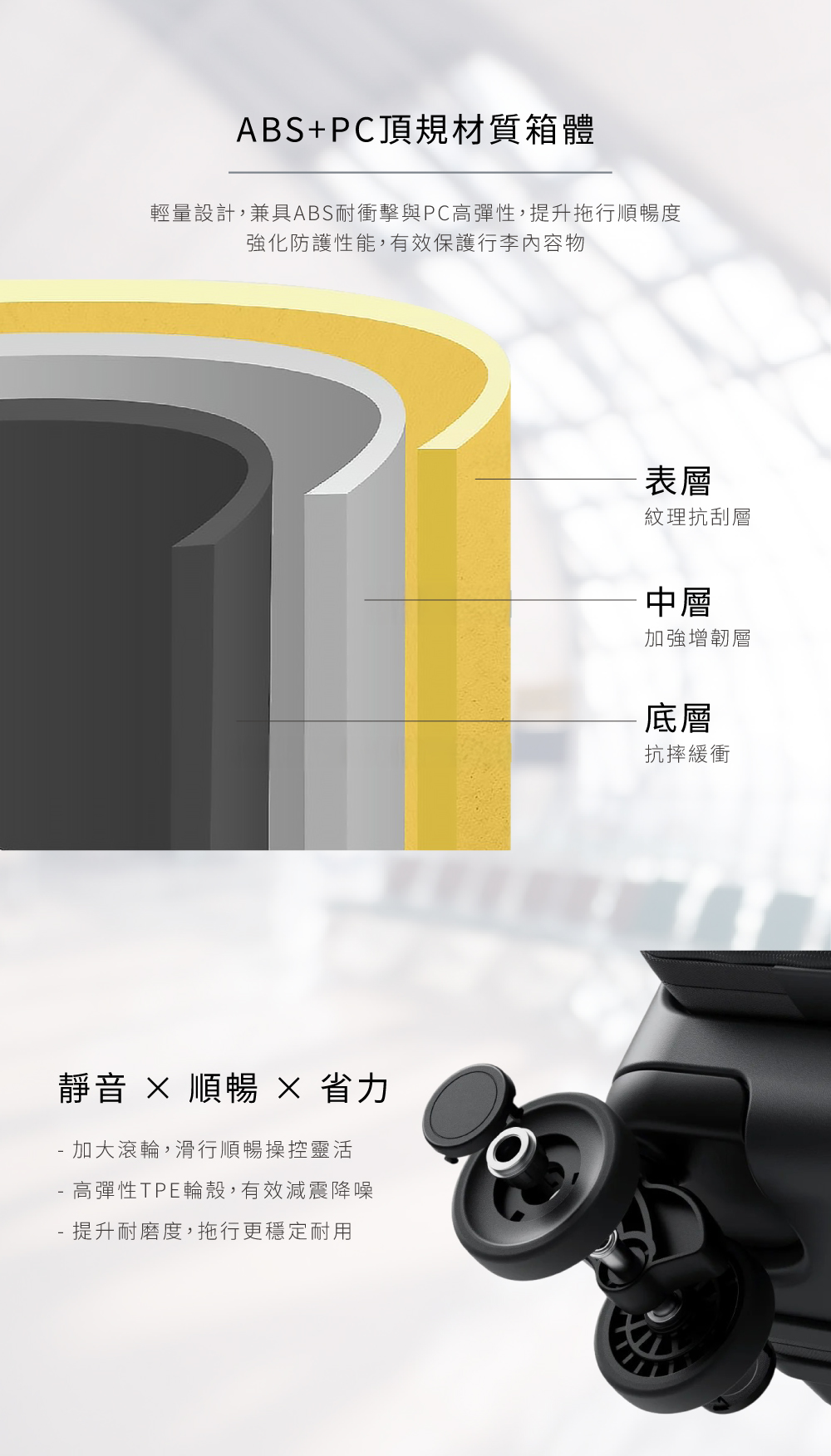 M164【BIGGER】20吋菱格紋摺疊登機箱,BSMI認證行李箱,菱格紋行李箱,小空間收納,出差行李箱,輕量行李箱