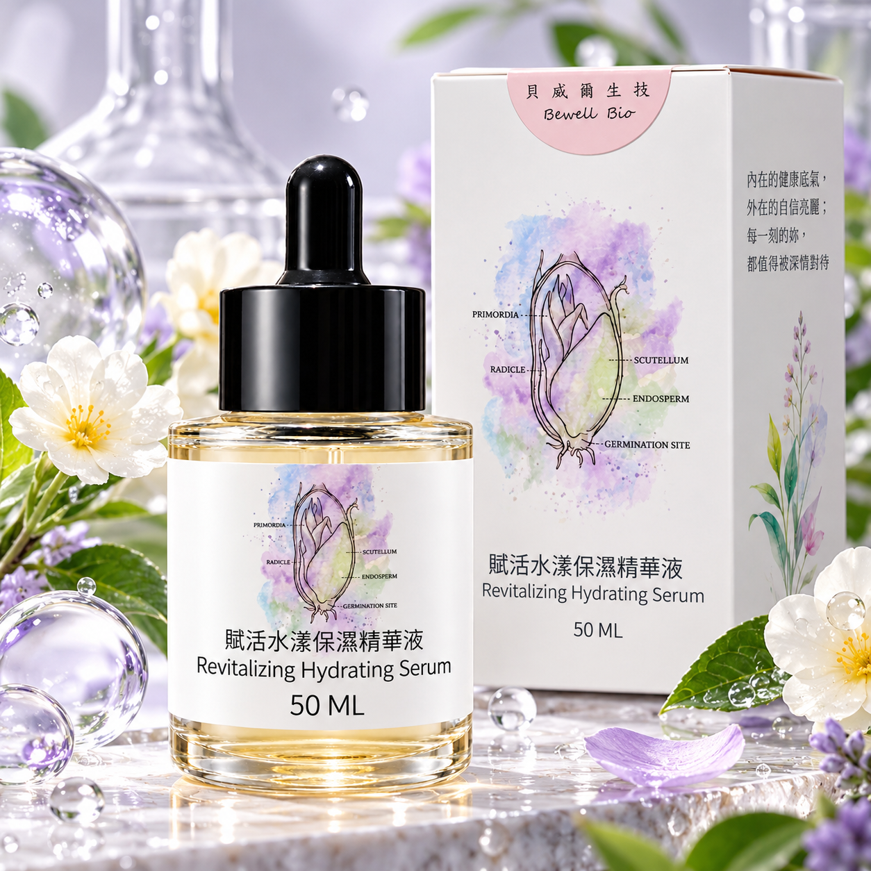 M179【貝威爾生技】賦活水漾保濕精華液,清爽保濕精華,50ml精華液,滴管精華液,換季保濕,改善暗沉