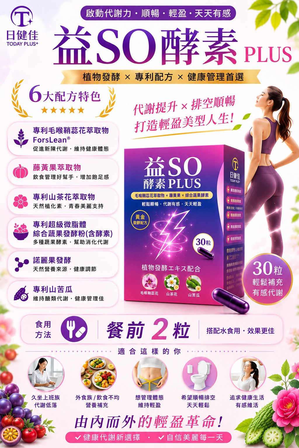 M150【日健佳】益SO酵素PLUS,益生菌酵素,外食族酵素,體態管理,增加飽足感,使排便順暢