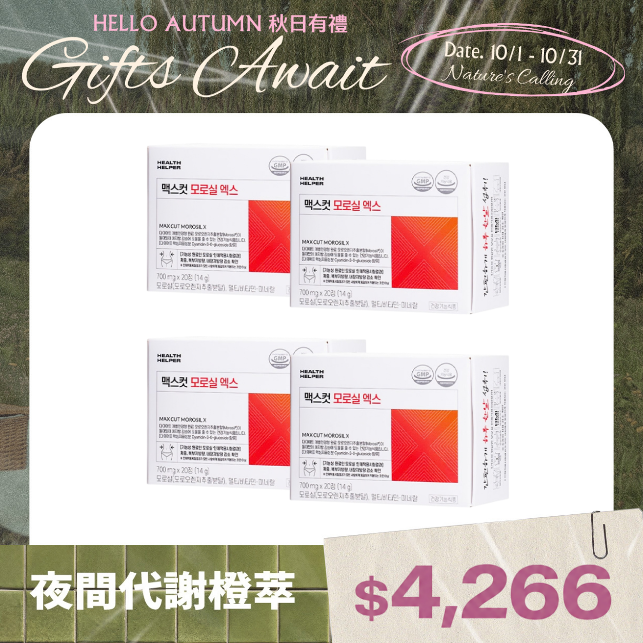 夜間代謝橙萃X4盒